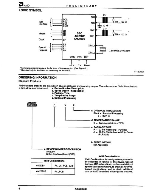 AM2080JC集成電路 技術(shù)規(guī)格、PDF資料與采購(gòu)指南